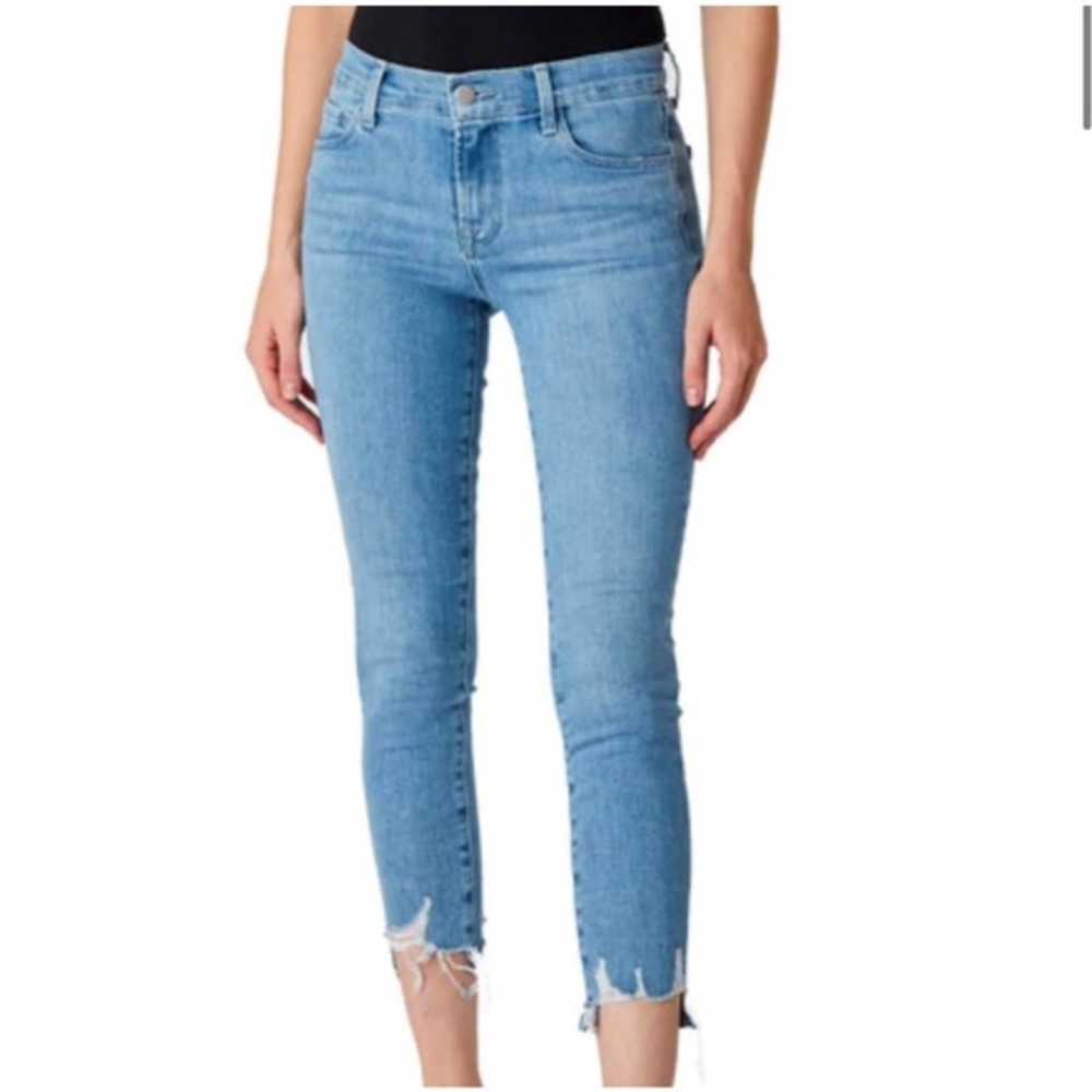 J Brand 835 mid-rise crop skinny cloudy destruct Denim jeans NWT Size 30